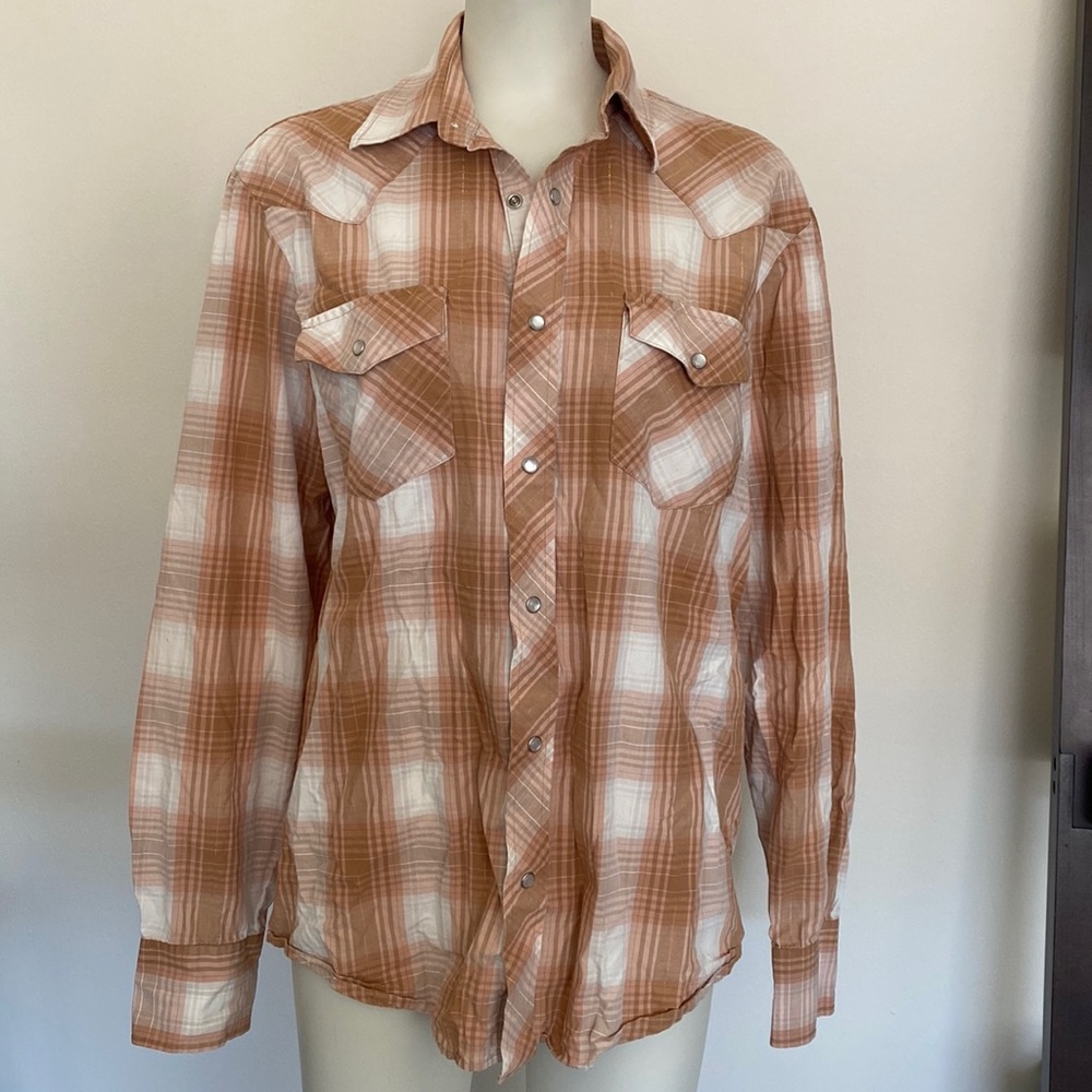 💖 2/$25 Vintage Y2K American Rag CIE Button Up